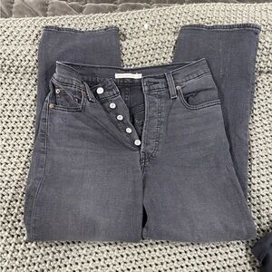 Women's Levi ribcage straight ankle jeans , size 27